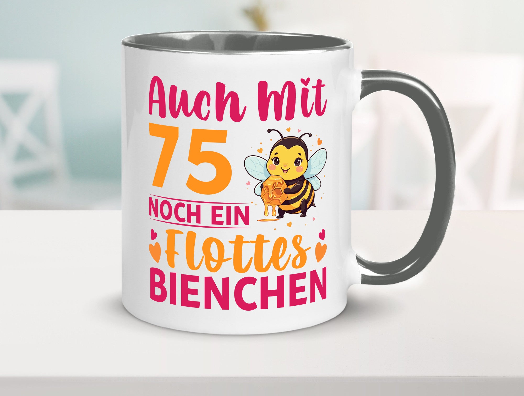 75. Geburtstag | Flottes Bienchen 75 Jahre v2 Geschenk Geschenkidee lustiger