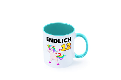 12. Geburtstag | endlich 12 Jahre Einhorn Mädchen lustig Geschenkidee Geschenk