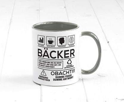 Achtung Probleme Bäcker | Bäckerei Backen Konditor Geschenk Humor Geschenkidee