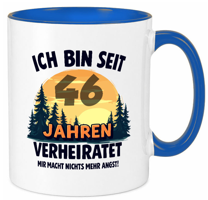Ich bin Verheiratet | 46. Hochzeitstag Ehepaar Geschenkidee Humor Tasse
