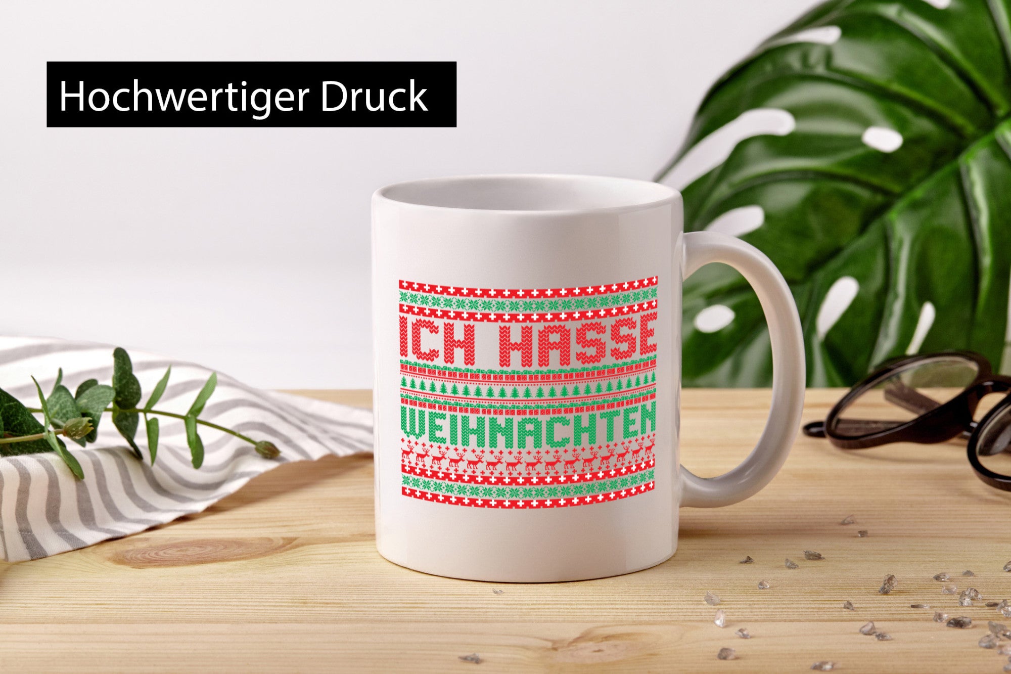 Ich Hasse Weihnachten | Ugly Christmas anti v2 Humor Geschenkidee Tasse