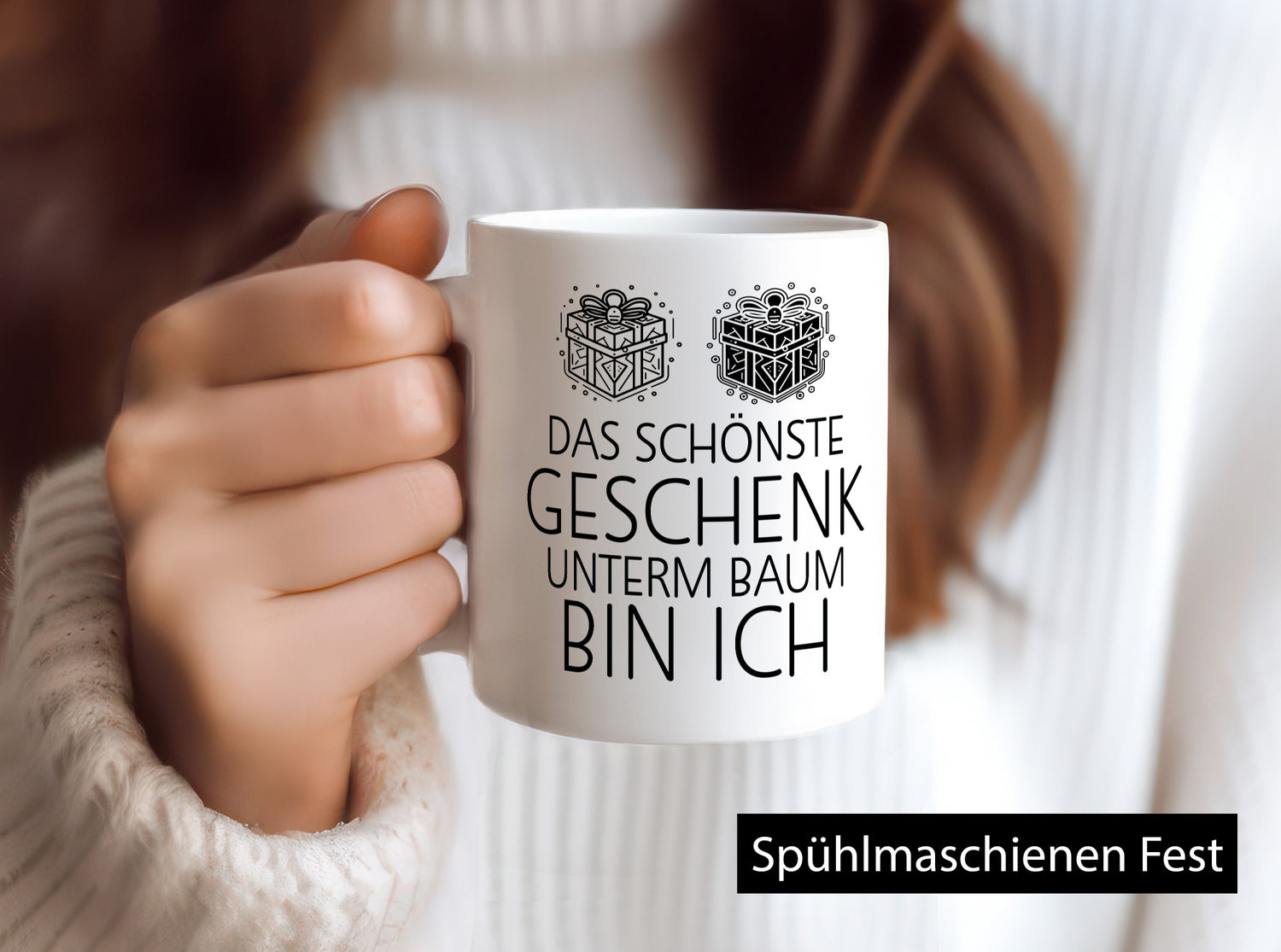 Das schönste Geschenk unterm Baum bin ich | Weihnachten Humor Geschenkidee