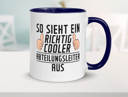 Richtig Cooler Abteilungsleiter| Führungskraft lustiger Spruch Geschenk Humor