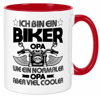 Ich bin ein Biker Opa |Viel cooler als normale Opas Geschenk Familie Tasse