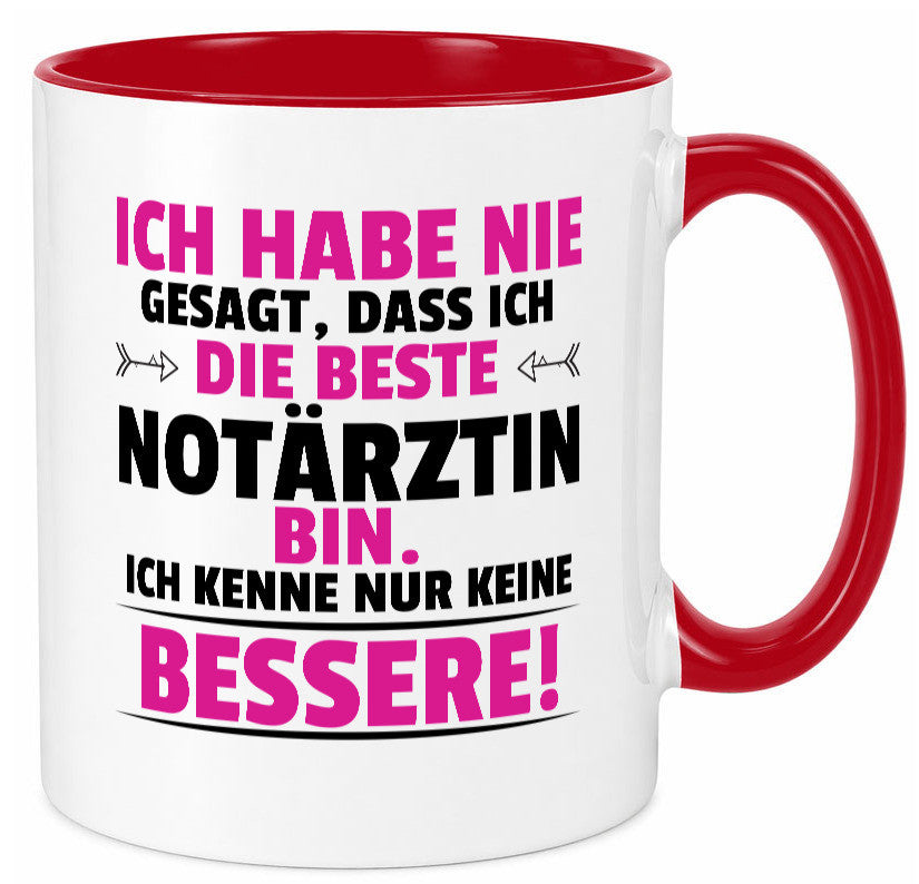 Die Beste Notärztin | Ärztin Humor Geschenkidee Tasse