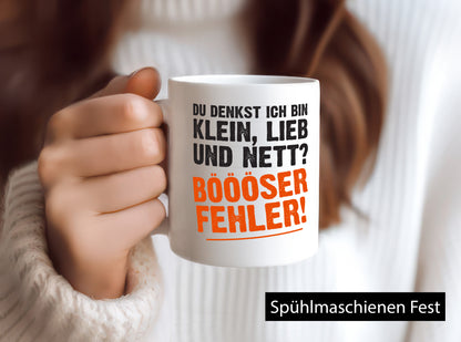 Böööser Fehler | Spruch Tasse kleine Frau Freundin Humor Geschenkidee