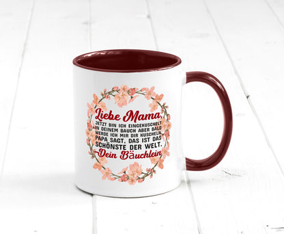 Liebe Mama | Schwangerschaft Tasse Baby süß Humor Familie Geschenkidee