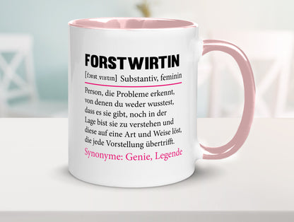Forstwirtin | Beruf Spruch Forst Wirtin Humor Arbeit Kollegen Büro Geschenkidee