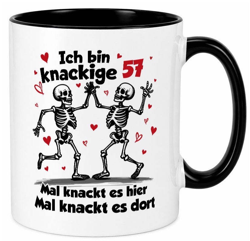 57. Geburtstag | Knackige 57 Ich bin alt lustig Geschenkidee Geschenk Tasse