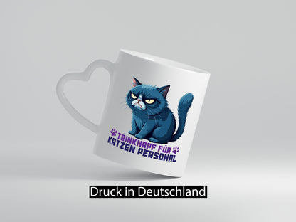 Katzen Personal | Katzenbesitzer Tasse Katze Humor vl8 Geschenkidee