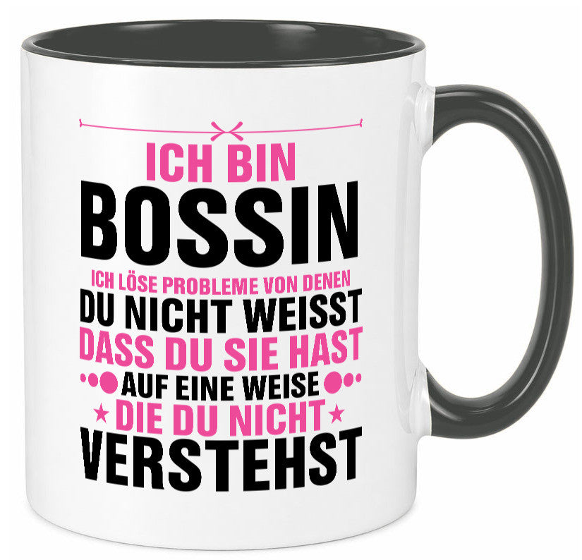 Löse Probleme: Bossin | Führungskraft Vorgesetzte lustig Humor Geschenkidee