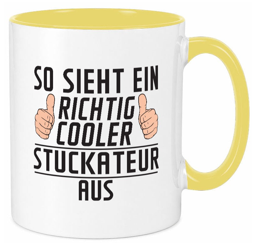 Richtig Cooler Stuckateur | Innenausbau Beruf Geschenk Arbeit Kollegen Büro Tasse