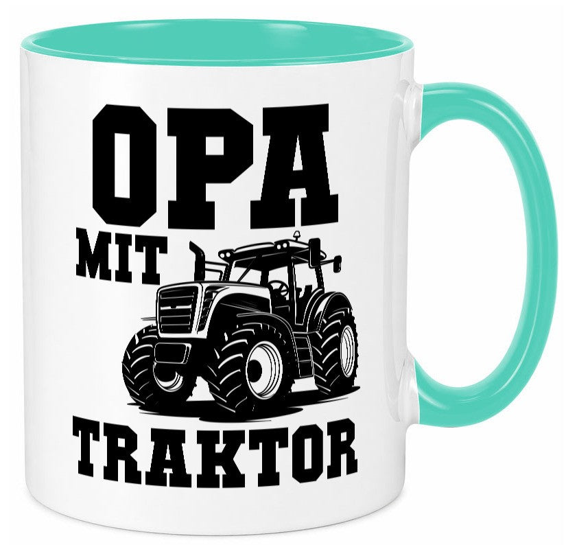 Opa mit Traktor | Geschenkidee Familie Humor Tasse