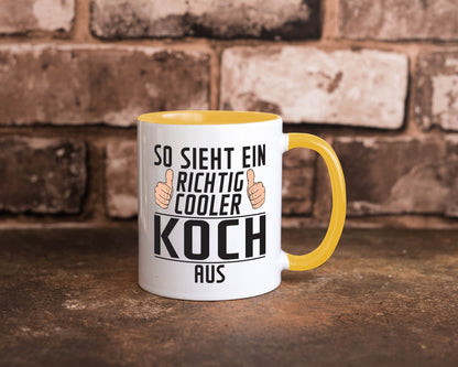 Richtig Cooler Koch | Chefkoch Humor Arbeit Kollegen Büro Geschenkidee Tasse