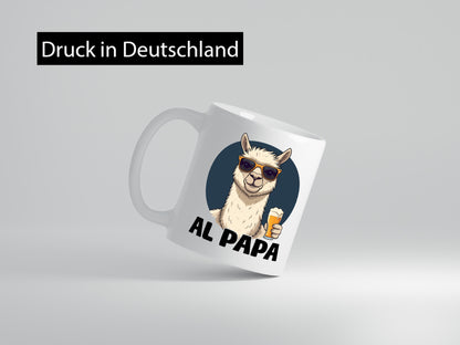 Al Papa | Lama Alpaka Vatertag Bier Liebhaber lustiger Spruch Geschenk Familie