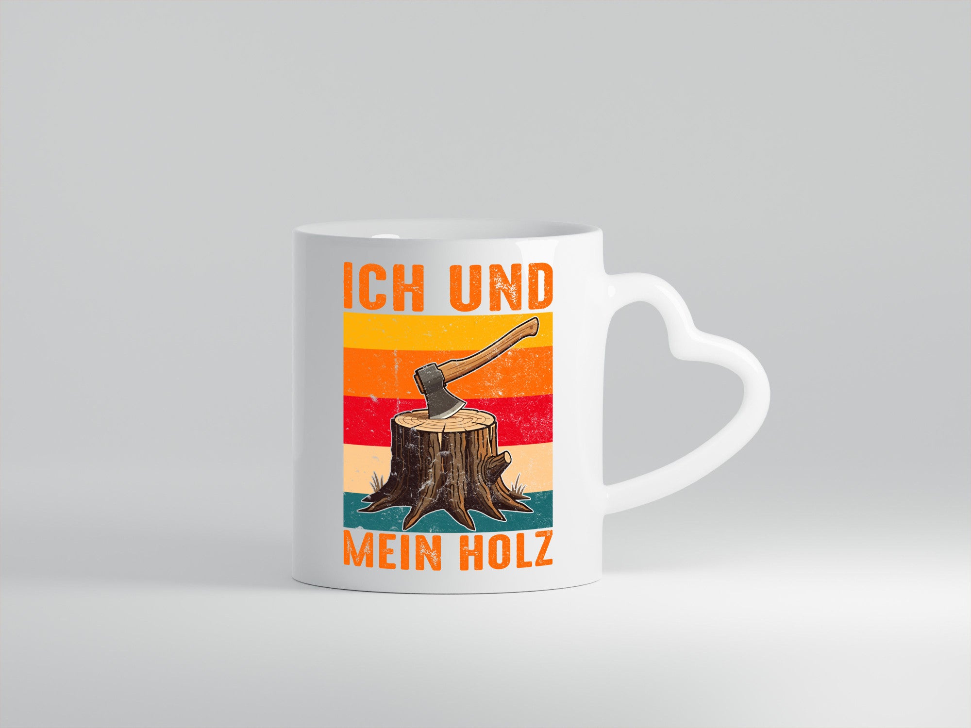 Ich und mein Holz | Hackebeil Brennholz Axt v2 Geschenk Humor Geschenkidee