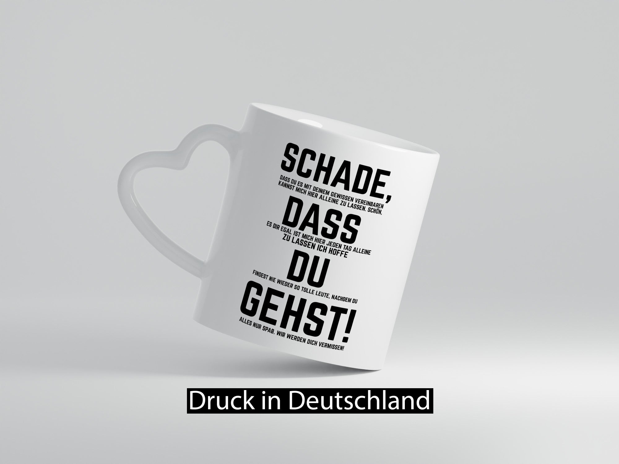 Schade das du gehst | Arbeitskollegen Jobwechsel lustig Arbeit Kollegen Büro