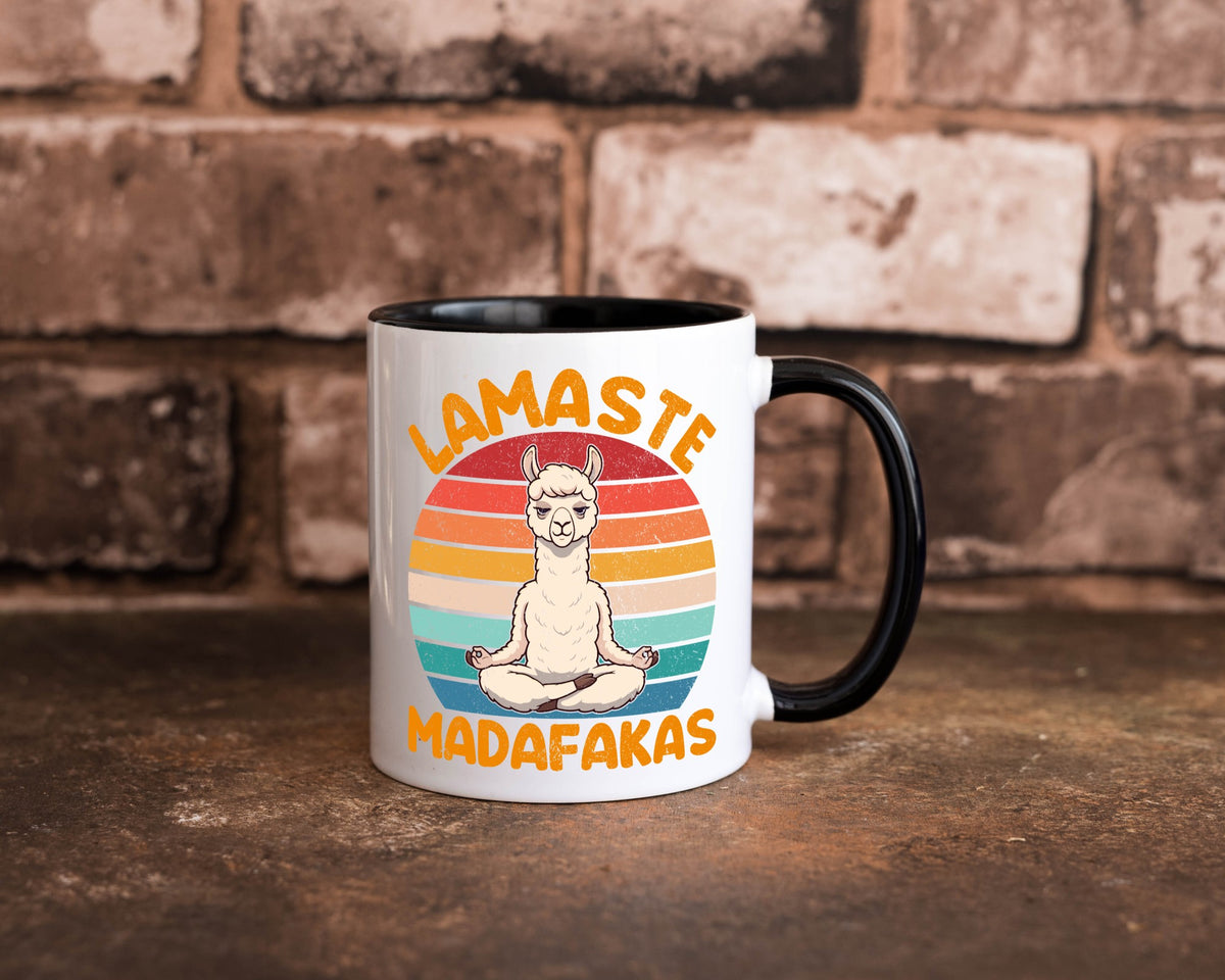 Lamaste | Madafakas Lama Vintage Humor Geschenkidee Tasse
