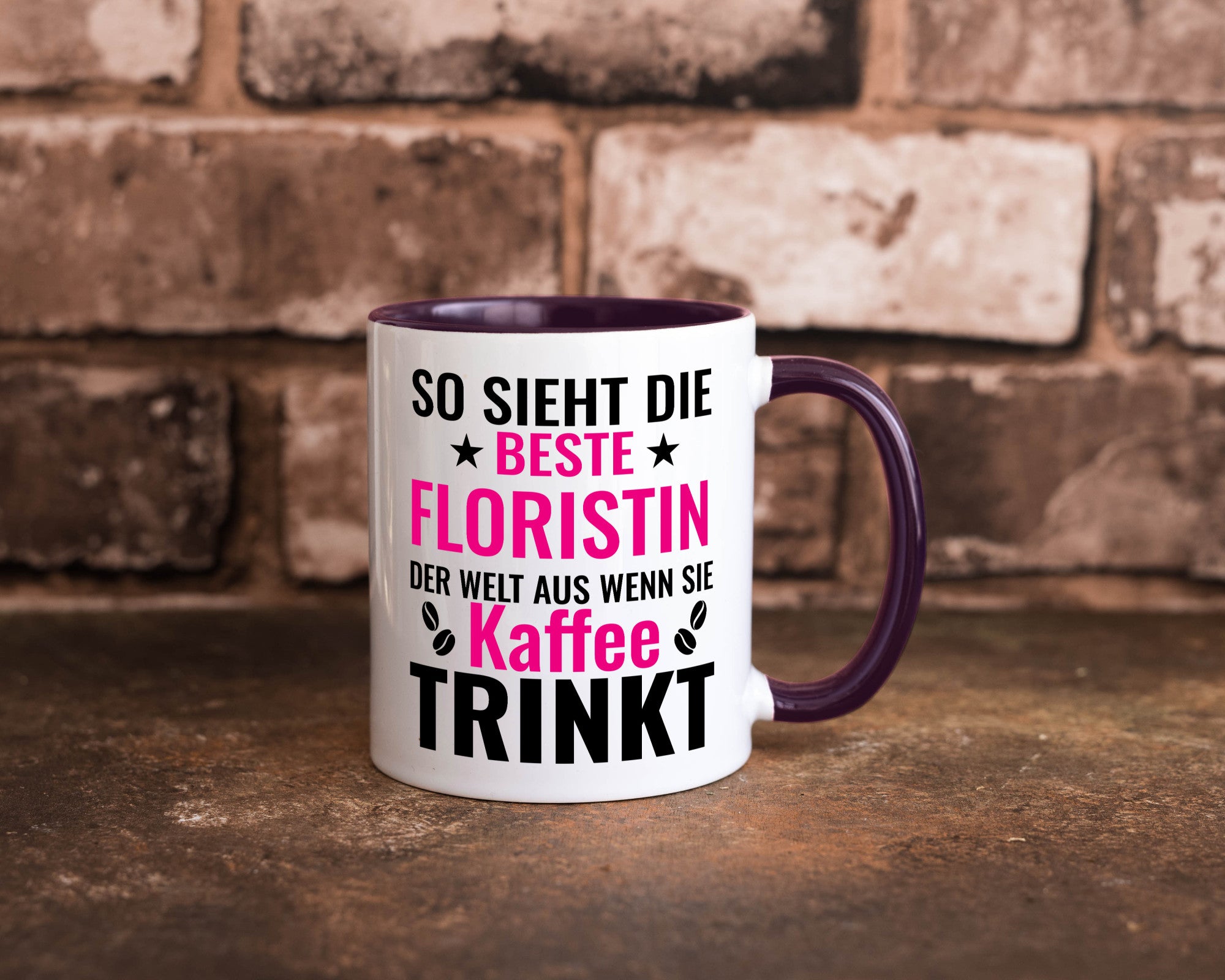 Kaffee trinkt: Floristin | Blumen Verkäuferin lustiger Spruch Geschenk Humor