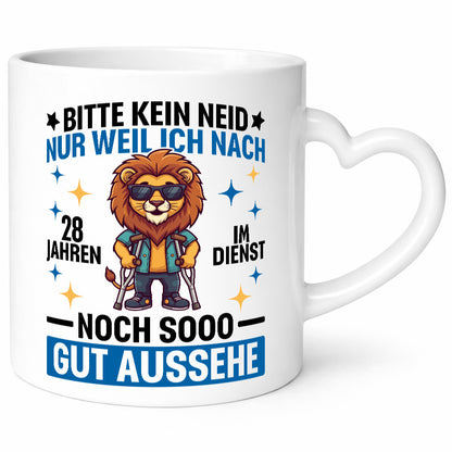 28 Jahre im Dienst | Arbeitsjubiläum Arbeit lustiger Spruch Geschenk Kollegen