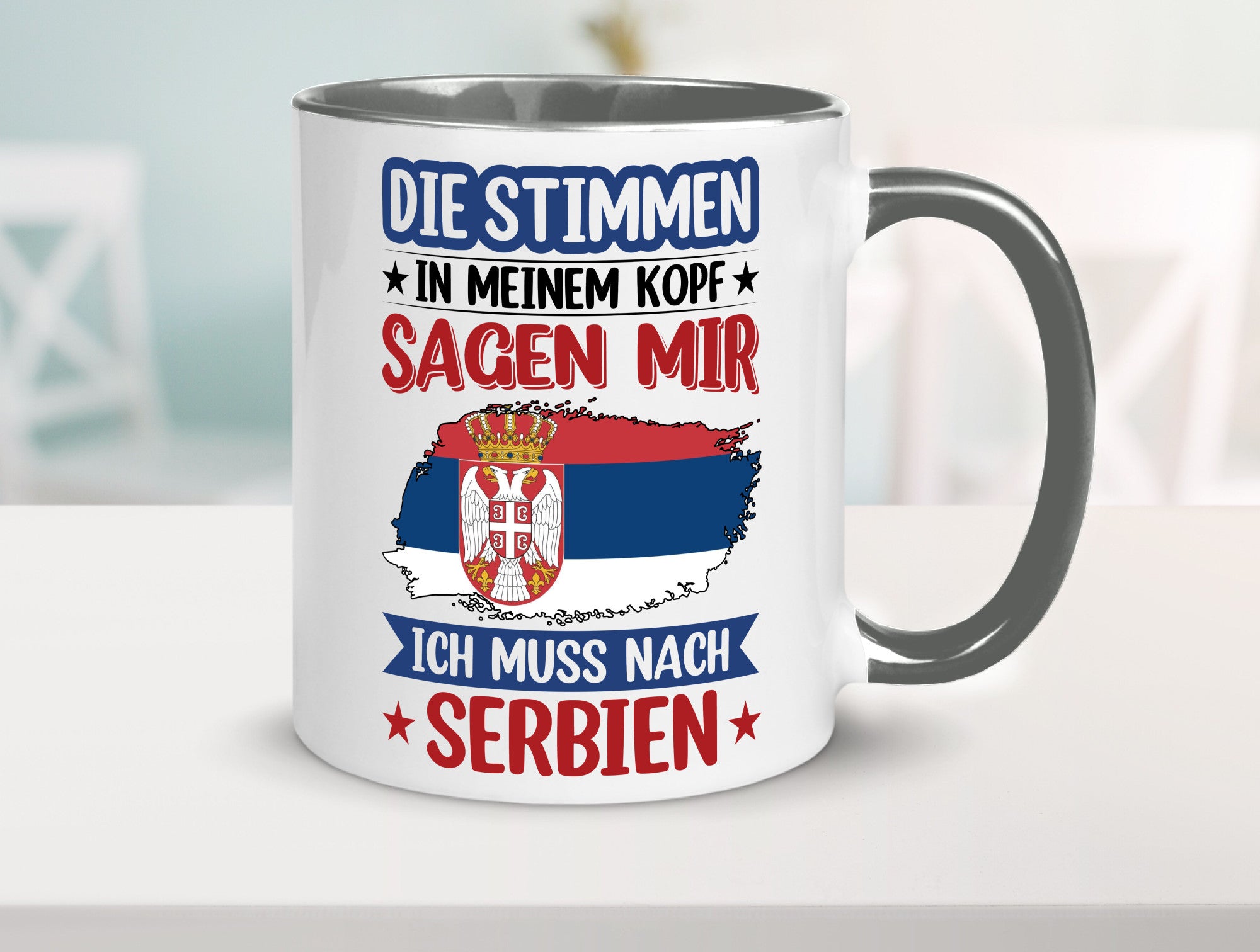 Serbien | Urlaub Stimmen in meinem Kopf Traumland v2 Geschenk Humor