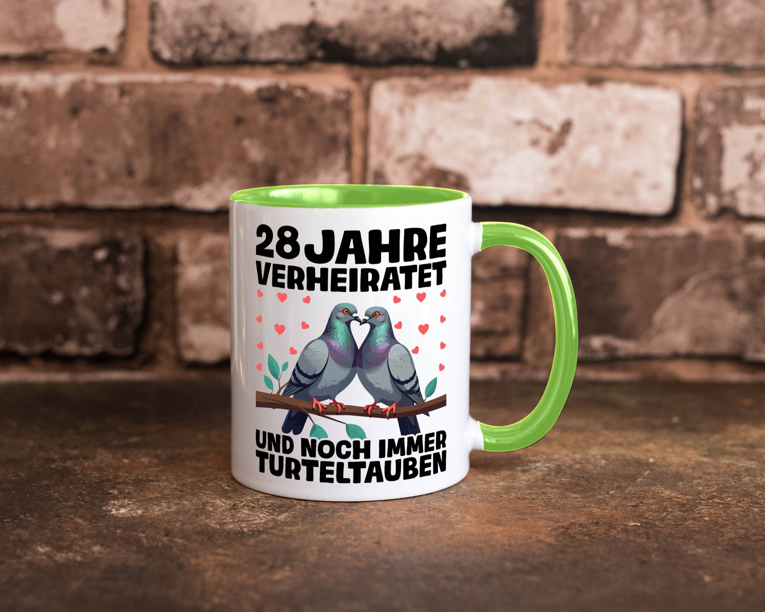 28 Jahre verheiratet | Turteltauben Ehe Ehepaar Geschenk Humor Geschenkidee