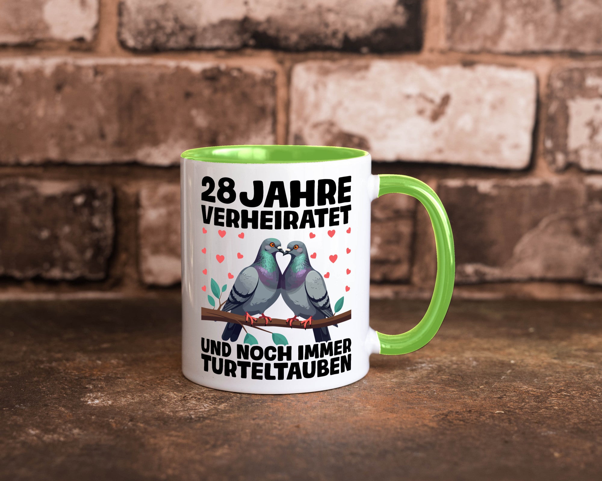 28 Jahre verheiratet | Turteltauben Ehe Ehepaar Geschenk Humor Geschenkidee