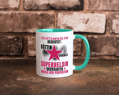 Bedeutung von Rechtsanwältin | Jurstin Anwältin Humor Geschenkidee Tasse