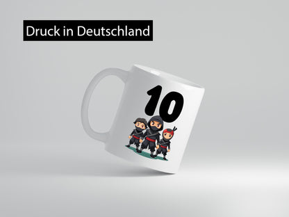 10. Geburtstag | 10 Jahre Ninja Humor Geschenkidee Tasse