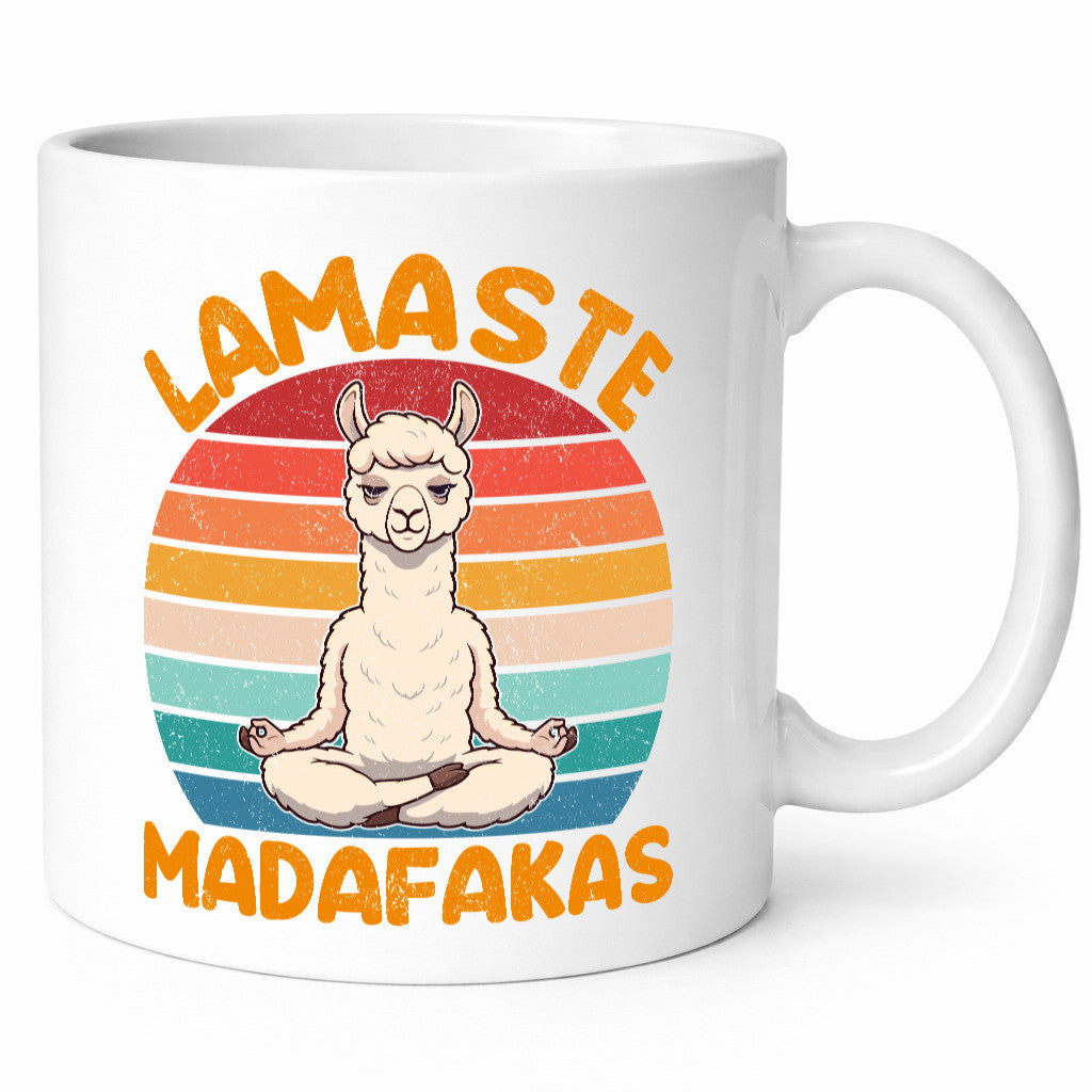 Lamaste | Madafakas Lama Vintage Humor Geschenkidee Tasse