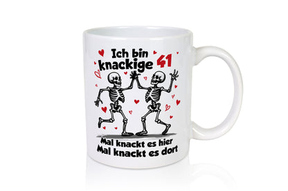 41. Geburtstag | Knackige 41 Ich bin alt v2 Humor Geschenkidee Tasse