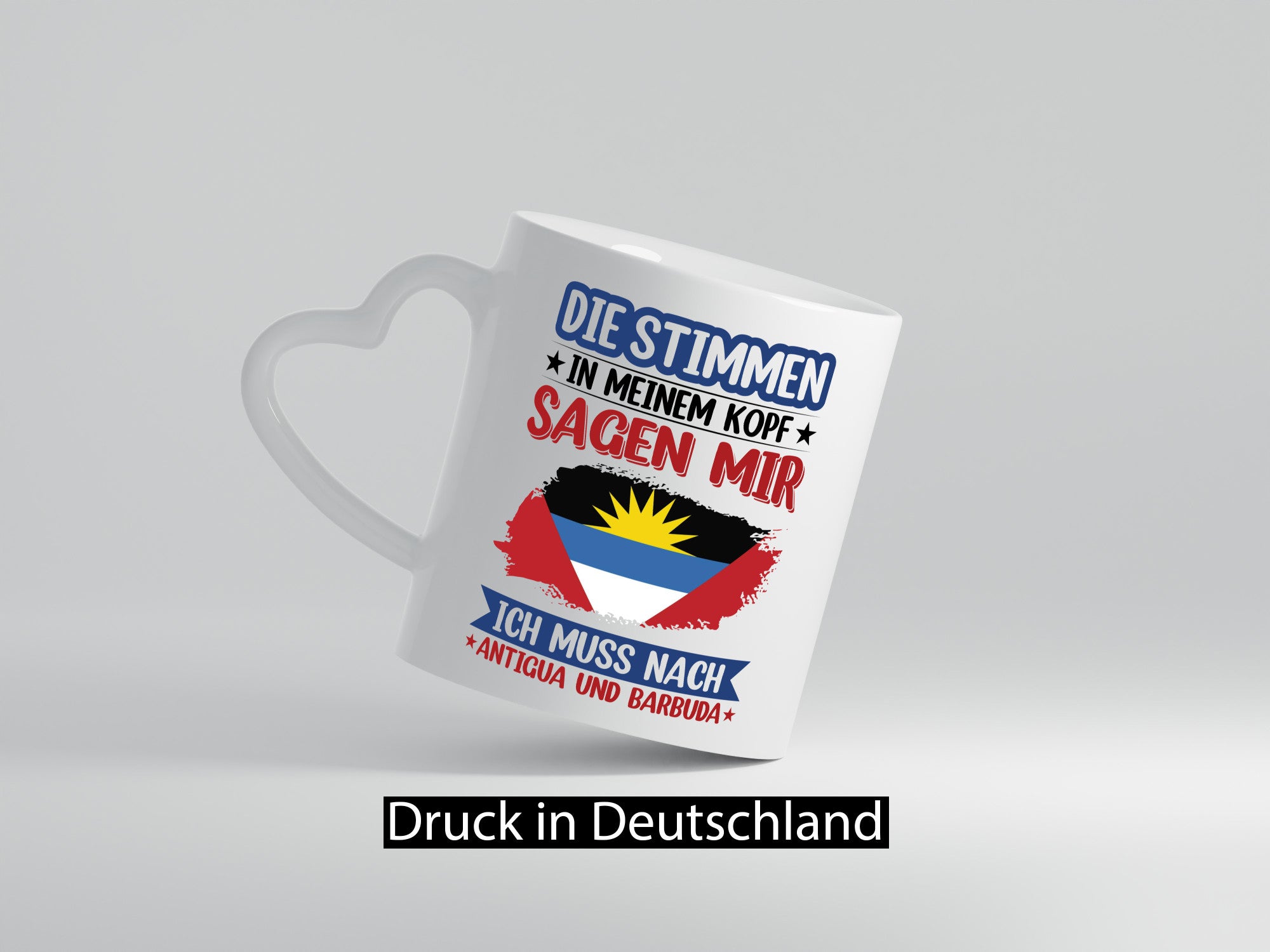 Antigua und Barbuda | Urlaub Stimmen in meinem Kopf Geschenkidee Humor Tasse