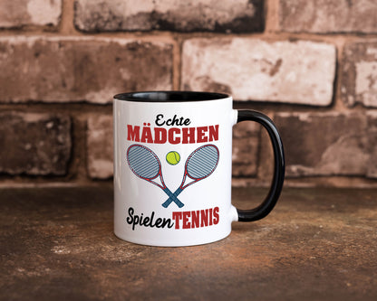 Echte Mädchen Spielen Tennis | Sport Geschenkidee Humor Tasse