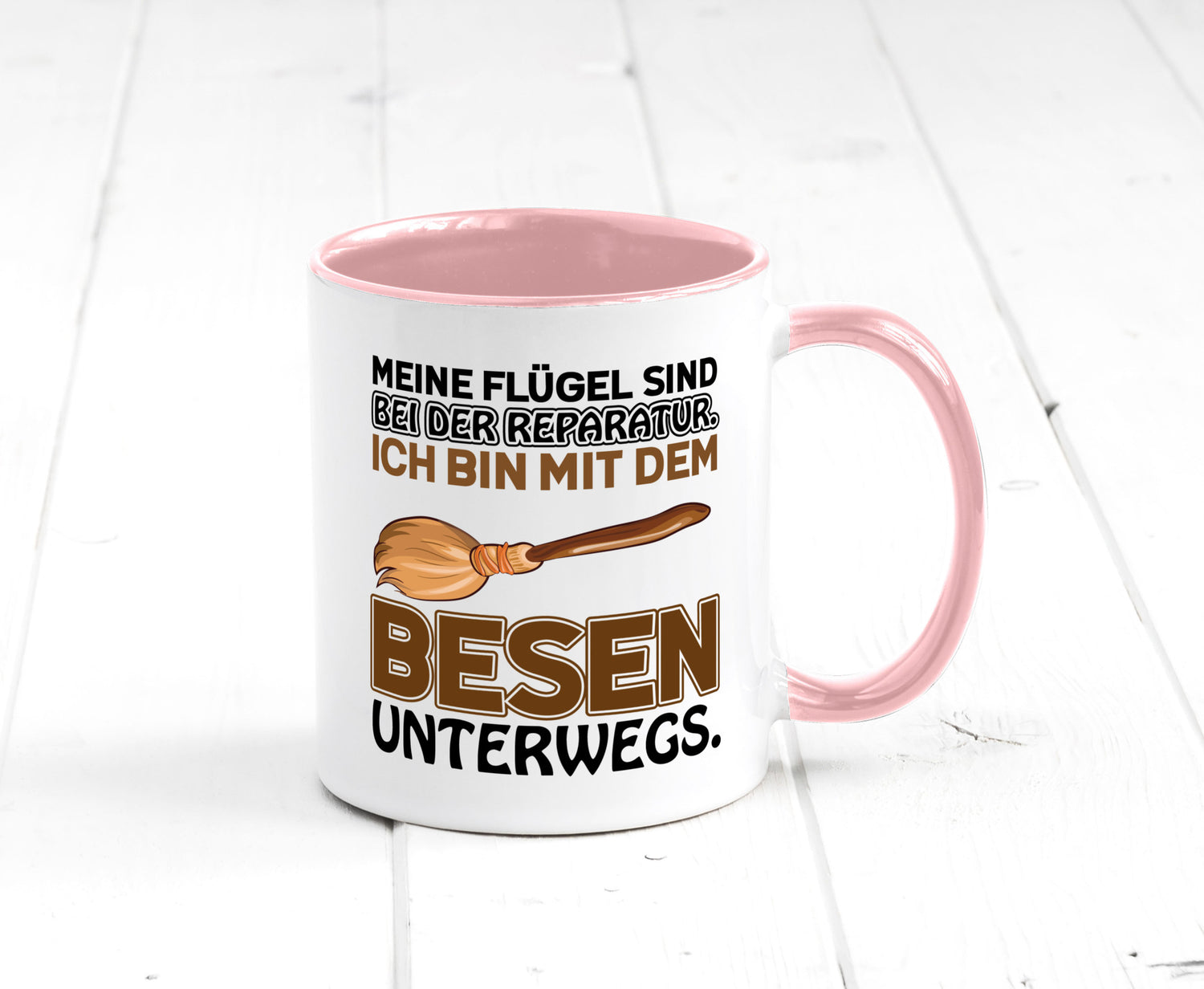 Flügel Reperatur lustig Humor Geschenkidee Geschenk Tasse
