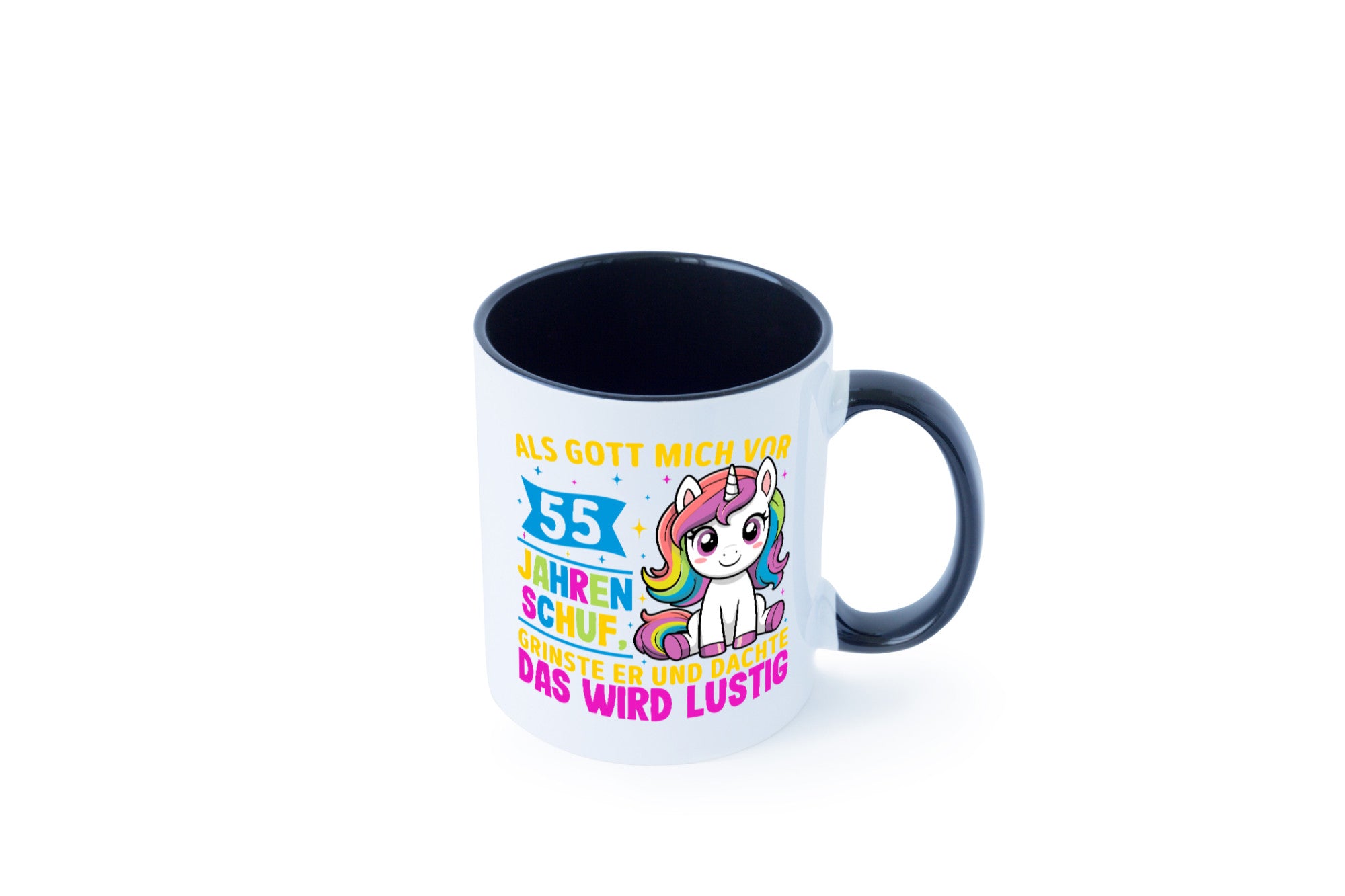 55. Geburtstag | Als Gott mich schuf 40 Jahre v2 lustiger Spruch Geschenk
