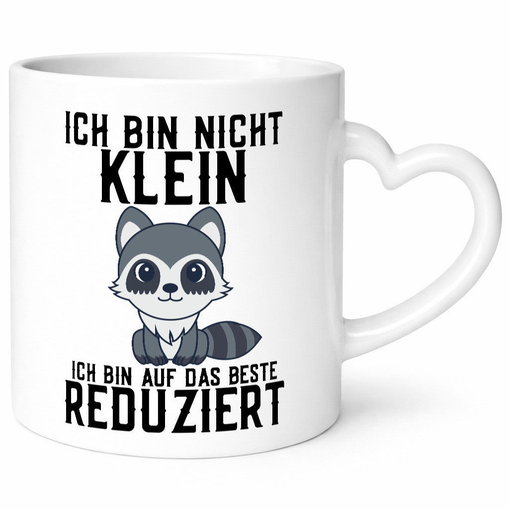 Ich bin nicht klein | das Beste süßer Waschbär Comic Geschenk Humor