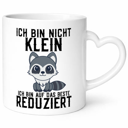 Ich bin nicht klein | das Beste süßer Waschbär Comic Geschenk Humor