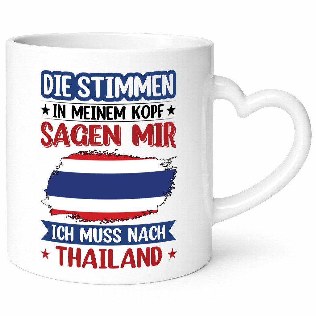 Thailand | Urlaub Stimmen in meinem Kopf Traumland lustiger Spruch Geschenk