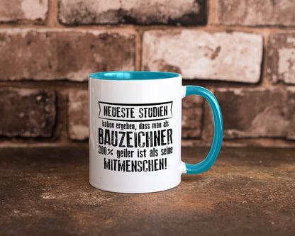 Neuste Studien: Bauzeichner | Zeichner Humor Geschenkidee Tasse