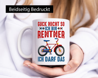 Guck nicht so ich bin Rentner | Ruhestand E-Bike v2 Geschenkidee Jubiläum Humor