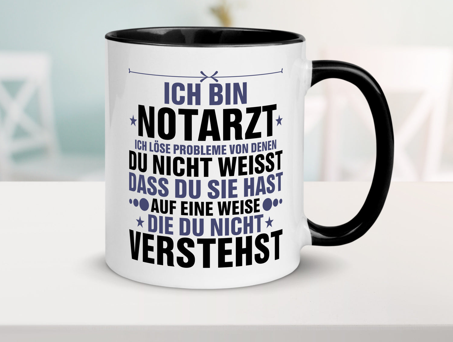 Löse Probleme: Notarzt | Arzt v2 Geschenkidee Humor Tasse