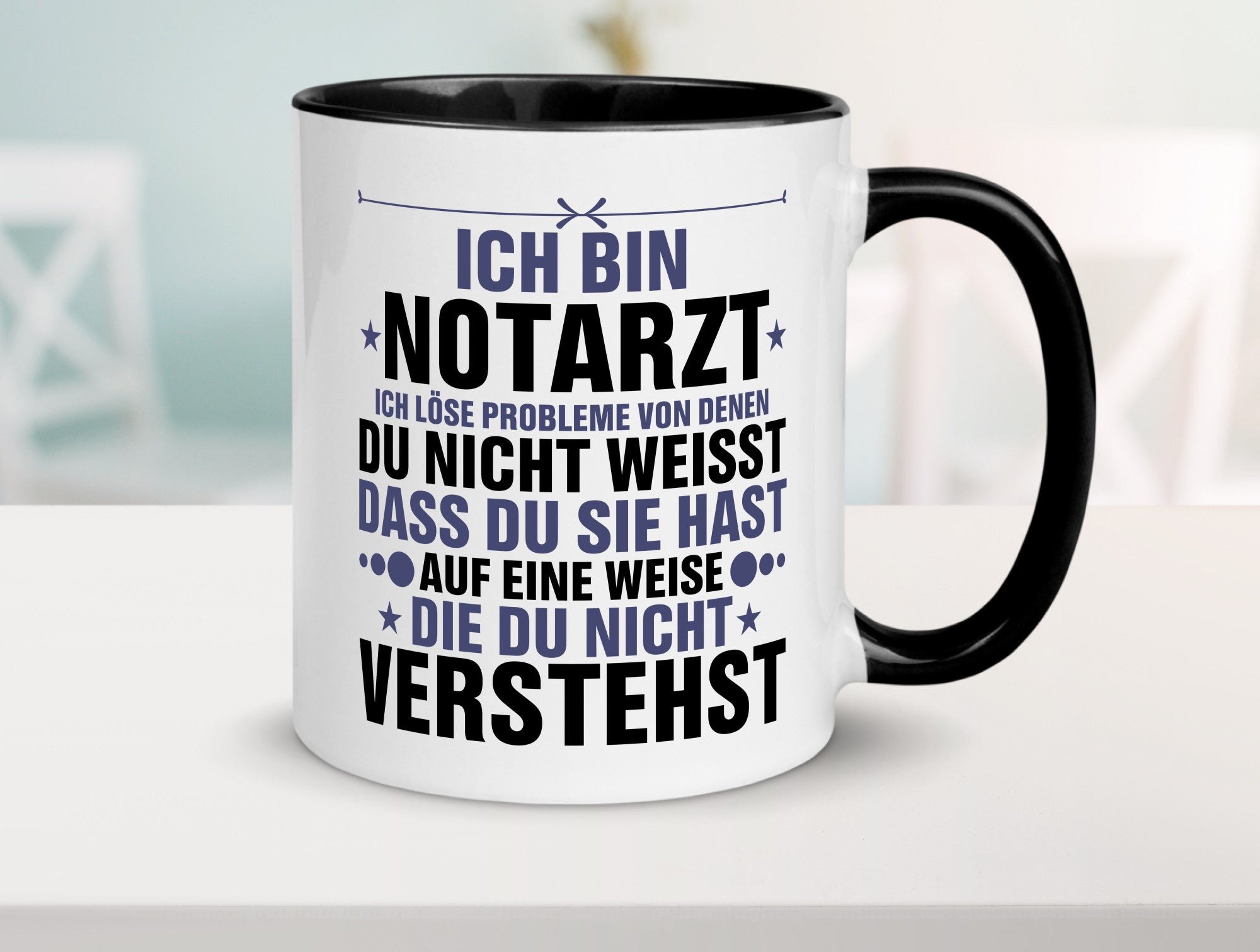 Löse Probleme: Notarzt | Arzt v2 Geschenkidee Humor Tasse