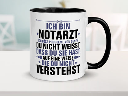 Löse Probleme: Notarzt | Arzt v2 Geschenkidee Humor Tasse