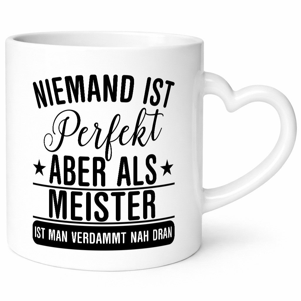 Verdammt nah dran: Meister | Meisterbrief lustig Humor Geschenkidee Geschenk
