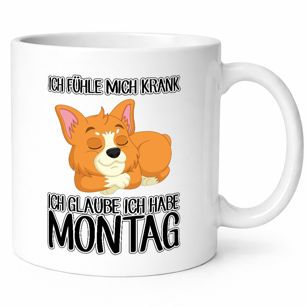 Ich habe Montag Geschenkidee Humor Tasse
