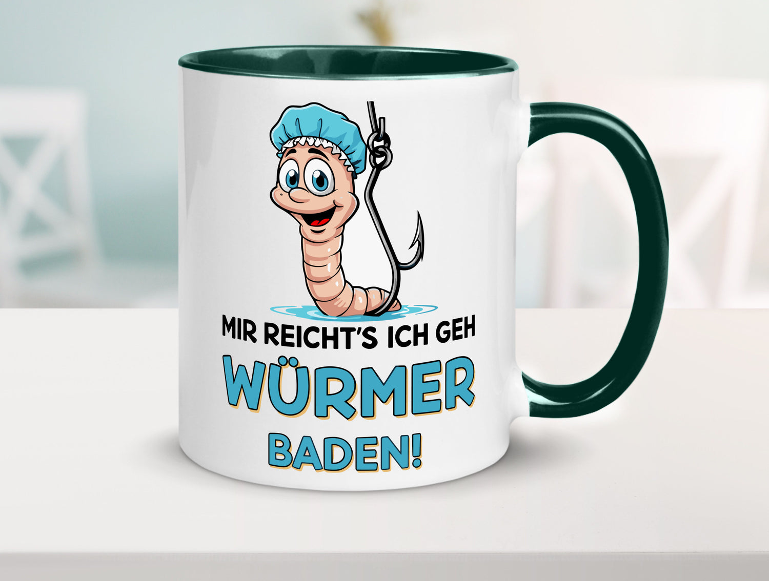 Mir reichts ich geh Würmer Baden | Angler Angeln Geschenk Humor Geschenkidee