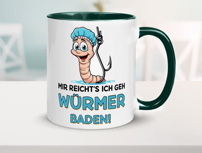 Mir reichts ich geh Würmer Baden | Angler Angeln Geschenk Humor Geschenkidee