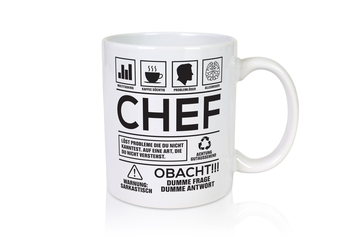 Achtung Probleme Chef | Führungskraft Vorgesetzter Geschenk Arbeit Kollegen