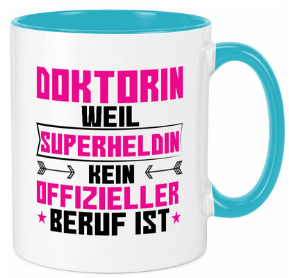 Superheldin Doktorin | Doktorand Doktortitel Geschenkidee Humor Tasse