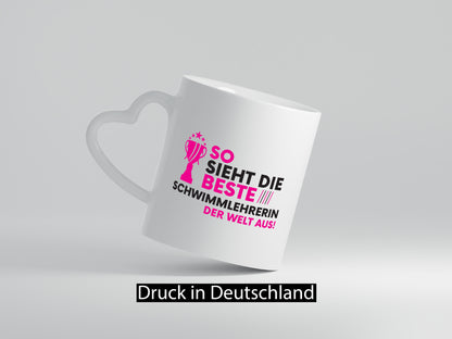 Die Weltbeste Schwimmlehrerin | schwimmen Lehrer Sport Humor Geschenkidee Tasse